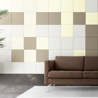 Panneaux muraux acoustiques en feutre RPET autocollants, fibres de polyester recyclées, réduction du bruit, panneaux muraux décoratifs
