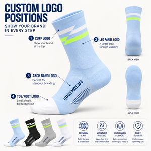 Calcetines de Running Personalizados para Mujer, Transpirables, de Secado Rápido, con Soporte de Arco Atlético, Logotipo en la Parte Inferior, Sin Costuras, para Entrenamiento de Maratón, Venta al Por Mayor - Product Image 2