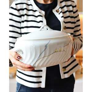 Juego de Vajilla de Lujo Bennyudine Richard Ginori Ancona de 12 Piezas, Decoración de Iris Dorado en Relieve, Juego de Tazas de Melamina para Hoteles - Product Image 3