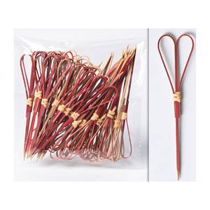 Spiedini Monouso in Bambù a Forma <span class=keywords><strong>di</strong></span> Cuore per Antipasti e Salumi, Utensili da Bar Ecologici - Product Image 4