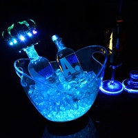 Discothèque fête événement bouteille de champagne service vip bouteille de vin flash lumière couronne led stroboscope bâton cierge magique