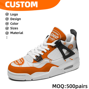 Chaussures de basketball décontractées d'hiver Paris, design tendance blanc voile noir pour le sport, style mode - Product Image 1