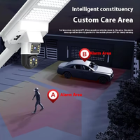 Solaire LED Capteur Rue Lumière Caméra Surveillance ABS Corps IP67 Projecteur Led Extérieur Solaire 300w Solaire Rue Lampe pour Extérieur