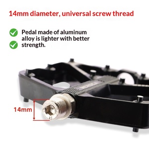 Pédales de vélo de montagne universelles en alliage d'aluminium haute résistance, scellées, avec 4 roulements - Product Image 6