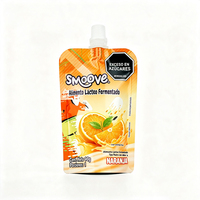 Op maat gemaakte logo-ontwerp bedrukking glanzende aluminiumfolie hoogwaardige duurzame spout pouch voor fruitsap Mylar zakken