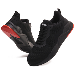 JIANKUN-Zapatos <span class=keywords><strong>DE</strong></span> SEGURIDAD ligeros antipinchazos con punta <span class=keywords><strong>de</strong></span> acero <span class=keywords><strong>para</strong></span> <span class=keywords><strong>hombre</strong></span> y mujer, suela <span class=keywords><strong>de</strong></span> goma antideslizante, Zapatillas <span class=keywords><strong>de</strong></span> malla transpirable <span class=keywords><strong>para</strong></span> verano e invierno - Product Image 5