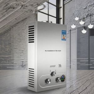 VEVOR Trending-Calentador eléctrico de agua y gas de 16L, carcasa de acero inoxidable para uso doméstico - Product Image 6
