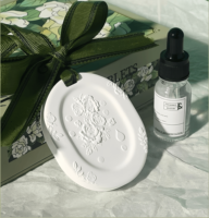 Longue durée bricolage aromathérapie gypse pierre parfumée pierre aromatique pour Sachet huile infusé voiture pendentif garde-robe feuille suspendue