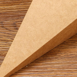 Cajas de Papel Kraft Desechables Personalizables, Triangulares y Cónicas, <span class=keywords><strong>para</strong></span> Papas Fritas - Product Image 4