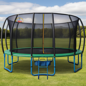Trampoline de <span class=keywords><strong>jardin</strong></span> de qualité supérieure pour enfants, taille personnalisée, trampoline rond d'extérieur avec filet de protection - Product Image 2