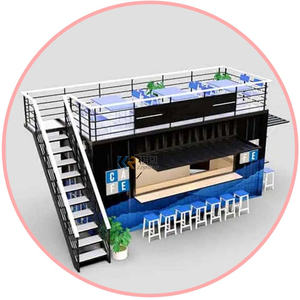 Casa Container Prefabbricata Moderna da 20 Piedi per Bar della Birra, Negozio Pop-up, Caffetteria, Container per Caffè - Product Image 3