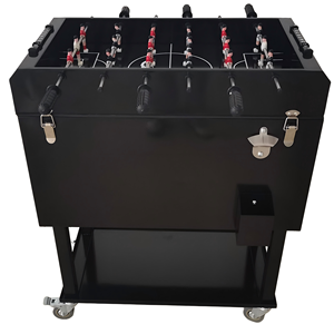 Carrito Enfriador de Bebidas Metálico Enrollable de 49L/65L, Práctico para Fútbol de Mesa, Mantiene las Bebidas Frías, con Ruedas para Barbacoa - Product Image 2