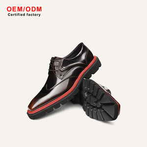 Zapatos Oxford de Cordones para Hombre, Personalizados OEM, Formales, Casuales, Transpirables, Impermeables, para Bodas, Oficina, con Aumento de Altura - Product Image 1