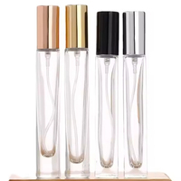 Flacon pulvérisateur de parfum vide en verre rechargeable de 10 ml, mini format, pour échantillons, tube atomiseur, vente en gros