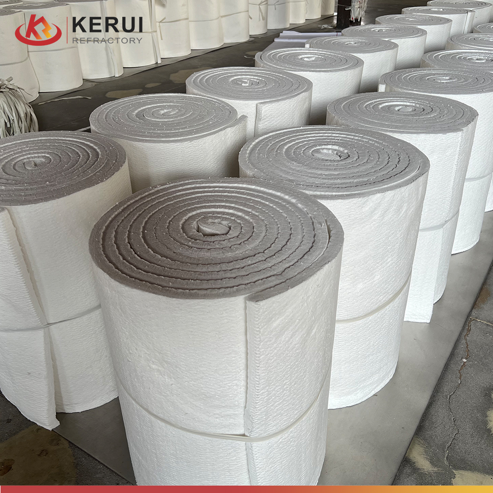 KERUI High Temp 1260 Refractory Ceramic Fiber Wool Blanket Aluminum Silicate Mat Furnace Insulation Ceramic Fiber Blankets