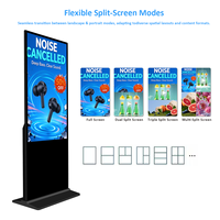 Écran d'affichage numérique sur pied de 32 pouces, écran LCD pour la publicité, Android Windows, pour les expositions et les publications