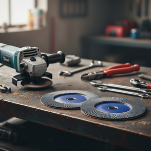 Disque à lamelles Ttake 115x22 mm, abrasif en zirconium, support en fibre de verre, meule à poncer - Product Image 3