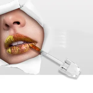 Grosir Makeup jumlah besar Lip Glitter Vegan Lipgloss berubah warna Lip Gloss pelembap Lip Gloss