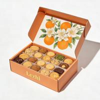Boîte d'emballage personnalisée en carton pliable pour gâteaux, biscuits, brownies, cookies, beignets, boîte d'expédition