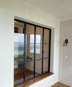 Fenêtre coulissante pliante sans cadre en alliage d'aluminium VOBO Avant <span class=keywords><strong>Garde</strong></span>, système triple synchronisé, cuisine, salle <span class=keywords><strong>de</strong></span> bain, extérieur - Product Image 4