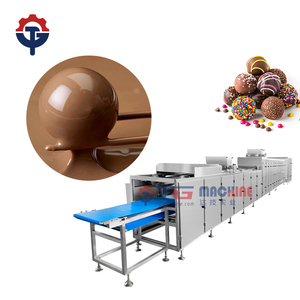 冷却トンネルが付いている全自動チョコレート沈殿物機械/チョコレート作り機械 - Product Image 1