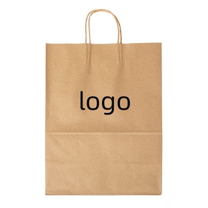 Sacs en papier kraft personnalisés imprimés, sacs de shopping recyclables, sacs cadeaux, sacs pour vêtements, sacs pour aliments, sacs à emporter, emballages avec votre propre logo - Product Image 1