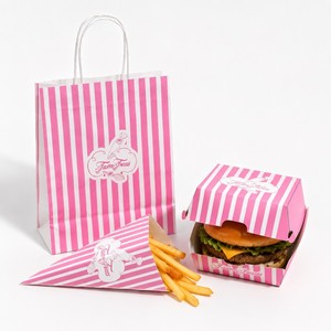 Factory Direct Food Grade Paper <b>Burger</b> <b>Box</b> Fast Food Packaging Fried Chicken Takeout Container Free Sample - Product Image 4