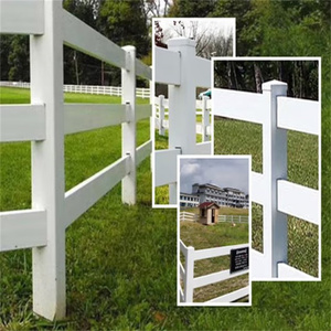 PVC trắng hàng rào riêng tư Vinyl hàng rào tấm 8ft ngoài trời PVC bọc ngựa hàng rào - Product Image 6