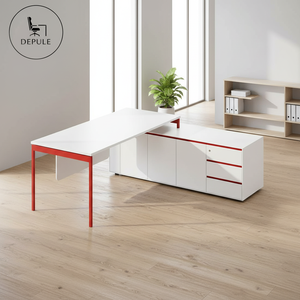 <span class=keywords><strong>Bureau</strong></span> de direction moderne et minimaliste avec armoire de rangement, blanc, directement de l'<span class=keywords><strong>usine</strong></span>, pour <span class=keywords><strong>bureau</strong></span> de direction à Foshan - Product Image 2