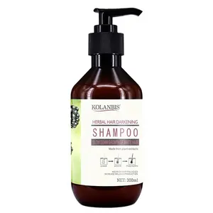 Shampoing réparateur au Ginseng noir, 1 pièce, 300ml, traitement capillaire blanc pour la croissance des cheveux, sans gélules