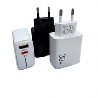 Nuevo Enchufe de Carga Rápida PD/QC3.0 de 30 W para Teléfonos Móviles, Compatible con Cargador USB y Tipo-C, Salida de 5 V/3 A