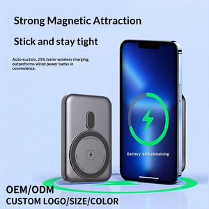 Chargeurs sans fil magnétiques puissants 15W, <span class=keywords><strong>chargeur</strong></span> magnétique portable 10000mAh, batterie externe magnétique pour smartphone, logo personnalisé - Product Image 2