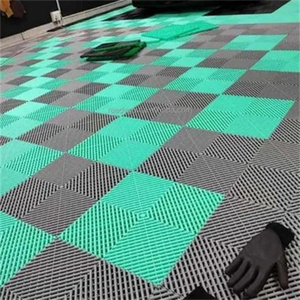 Dalles de sol en PVC modernes emboîtables et étanches pour garage de lavage de voitures, sans tranchage, auto-drainantes, pour salle de lavage de voitures, salon de beauté, atelier 4S - Product Image 5