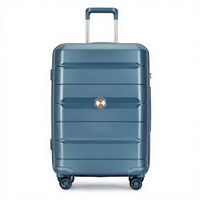 Valise de voyage Resenna PP avec roulettes multidirectionnelles pivotantes, serrure à combinaison approuvée TSA, style professionnel, grande taille