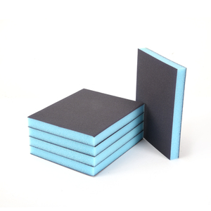 Blocs de ponçage en éponge double face 120*100*12mm, papier abrasif humide et sec pour bois, métal, meubles, peinture - Product Image 2
