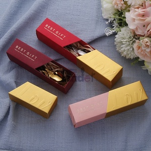 Vente en gros de couverts en acier inoxydable 18/8 pour la Saint-Valentin, cadeau de mariage, ensemble de cuillères à café suisses dorées pour couple avec boîte cadeau - Product Image 5