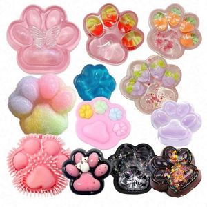 OEM Cat Paw <b>Squishy</b> Toy Silicone Material Bulk Order Slow Rising Mochi Texture Kawaii Stress Ball Custom Logo - Product Image 6