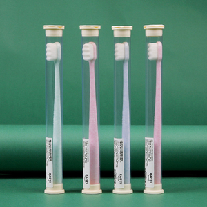Ecológico cepillo de dientes de paja de <span class=keywords><strong>trigo</strong></span> mango ultra fina 10000 + suave onda muchos de cerdas de nano cepillo de dientes - Product Image 1