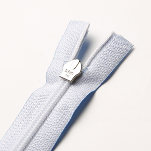 SBS # Fermeture éclair en nylon à 7 dents transparentes à glissière inversée avec ruban adhésif en PU bleu clair motif algues pour vêtements de villégiature et mode plage - Product Image 4
