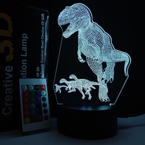 Lámpara Led 3D de <span class=keywords><strong>Batman</strong></span> para vendedores de tienda, Bases de lámpara de noche 3D, multicolor que cambian, Base de lámpara de noche - Product Image 3