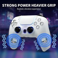 Gamepad Turbo yang Dapat Diprogram untuk //PC (736C)-Joystick Efek Hall Trigger Linear Motor Getar Nirkabel BT FCC/CE