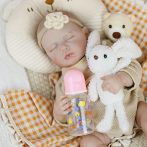 ตุ๊กตายางใหม่18นิ้ว45ซม. เหมือนจริงตุ๊กตาซิลิโคนไวนิลเบเบบี้ตุ๊กตาน่ารักวาดเส้นผมของเล่นเด็กแรกเกิดสำหรับเป็นของขวัญเด็ก - Product Image 2