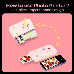 HRpt Bluetooth Pocket Máy in ảnh mini AR Màu nhiệt impresora kết nối không dây, thiết kế di động cp2100 tương thích - Product Image 3