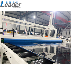 Extrudeuse de feuilles PE/HDPE/PP de grande largeur 8m Qingdao Leader, technologie de co-extrusion <span class=keywords><strong>multicouche</strong></span>, vis 38CrMoALA, rapport L/D 36:1, 150mm - Product Image 2