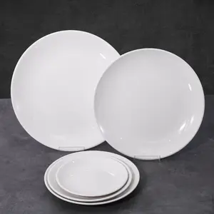 Wholesale Cheap White Dinnerware Plate Melamine Plates For Restaurant