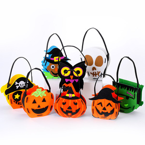 Nouveauté Halloween : Seau à bonbons fantaisie, citrouille, fantôme, mini sacs cadeaux pour enfants, fournitures de fête - Product Image 1