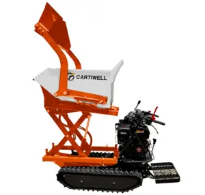 Precio real consulta de bienvenida al por mayor Crawler Small Mini Dumper Minidumper 500kg Carga Power Barrow Mini Dumper