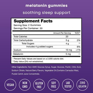 Gomitas de Melatonina OEM para Dormir Más Rápido y Gomitas de Melatonina - Product Image 3