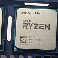 AMD Zen3 R3 R5 7nm R3 5300G 5350G 5350GE R5 5500 5500GT 5600 5600G 5600GT 5600X soket AM4 Gaming CPU untuk komputer Desktop