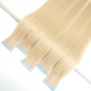 <span class=keywords><strong>Extensions</strong></span> de <span class=keywords><strong>cheveux</strong></span> à <span class=keywords><strong>bandes</strong></span> adhésives double épaisseur, <span class=keywords><strong>cheveux</strong></span> humains Remy de qualité supérieure, européens, décolorés, cuticules entièrement alignées, postiches à <span class=keywords><strong>bandes</strong></span> - Product Image 5